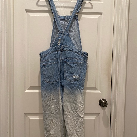 Distressed Denim Overalls - Picture 2 of 5